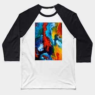 Colorful Abstract Baseball T-Shirt